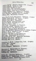 1878, Doctor Daniel Donovan, Skibbereen, Sketches in Carbery,Subscription List Mostly Cork conections